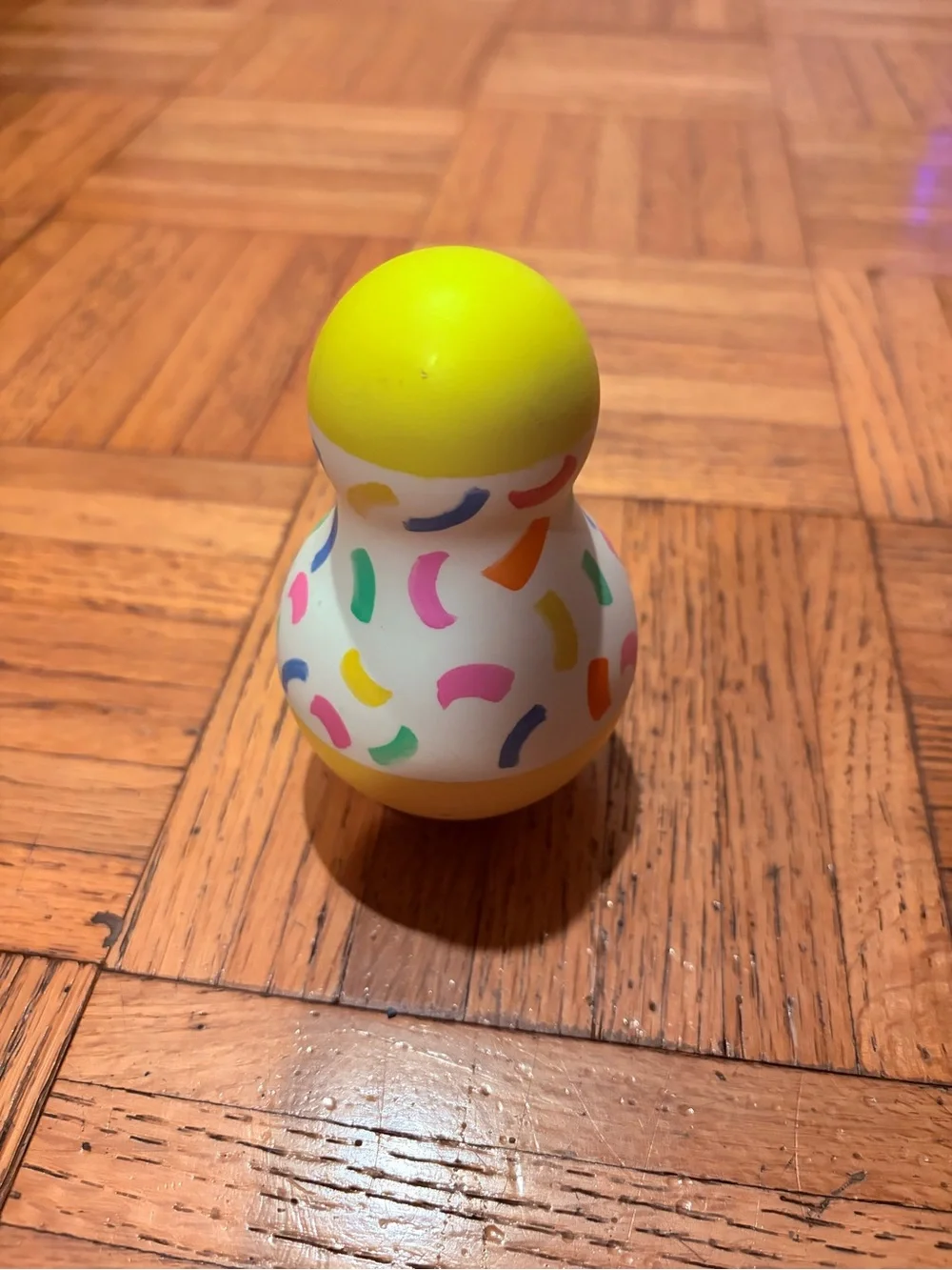 Lovevery Yellow Wobbler Toy *Like New*